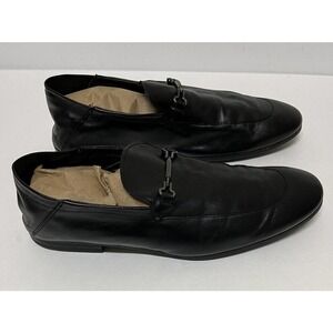 ZARA Black Leather Loafer Horse Bit Shoes Men's Size EU 45/12 US